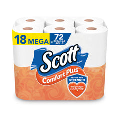 Scott ComfortPlus Toilet Paper, Mega Roll, Septic Safe, 1-Ply, White, 425 Sheets/Roll, 18 Rolls/Pack (KCC5425849729)